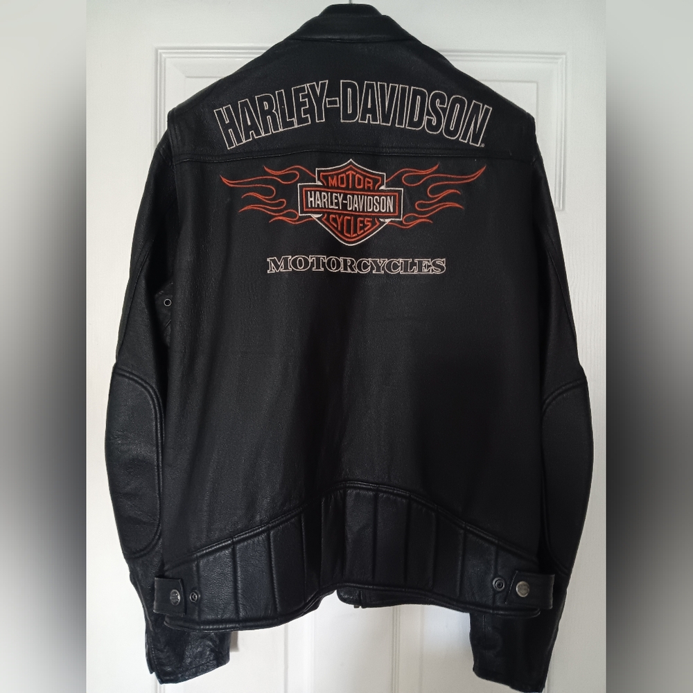 Harley Davidson Riding Gear Leather Jacket - Large
